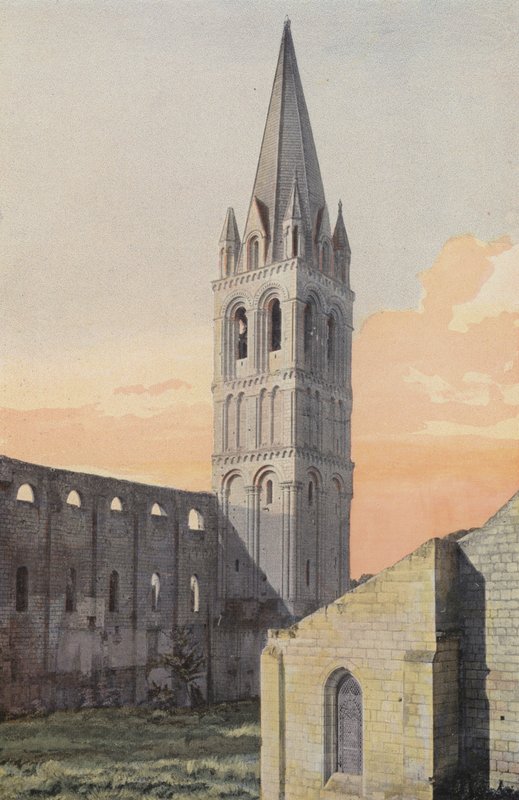 Beaulieu-les-loches, abadia, igreja, campanário, ne de French Photographer