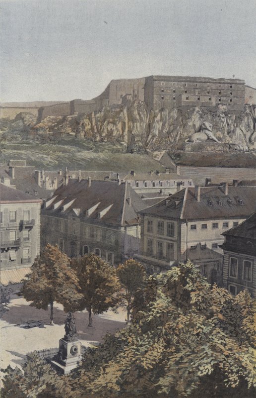 Belfort, Place d&39;Armes e Chateau de French Photographer