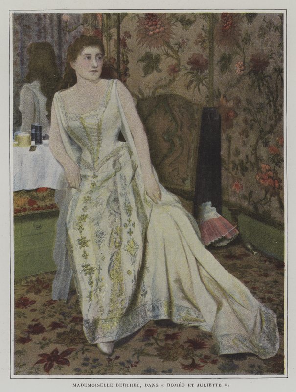 A soprano belga Lucy Berthet como Julieta na ópera Romeo et Juliette de Charles Gounod (foto a cores) de French Photographer