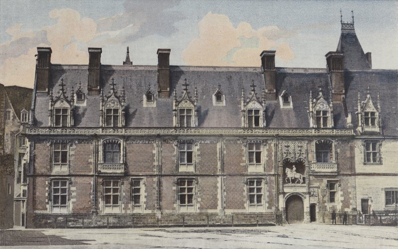 Blois, Chateau, fachada externa da ilha Louis XII de French Photographer
