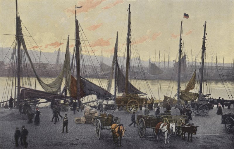 Boulogne-sur-Mer, Preparativos para a pesca de arenque de French Photographer
