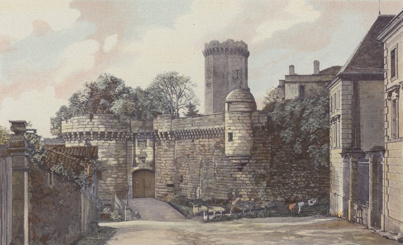 Bourdeilles, chateau, côte de lentree de French Photographer