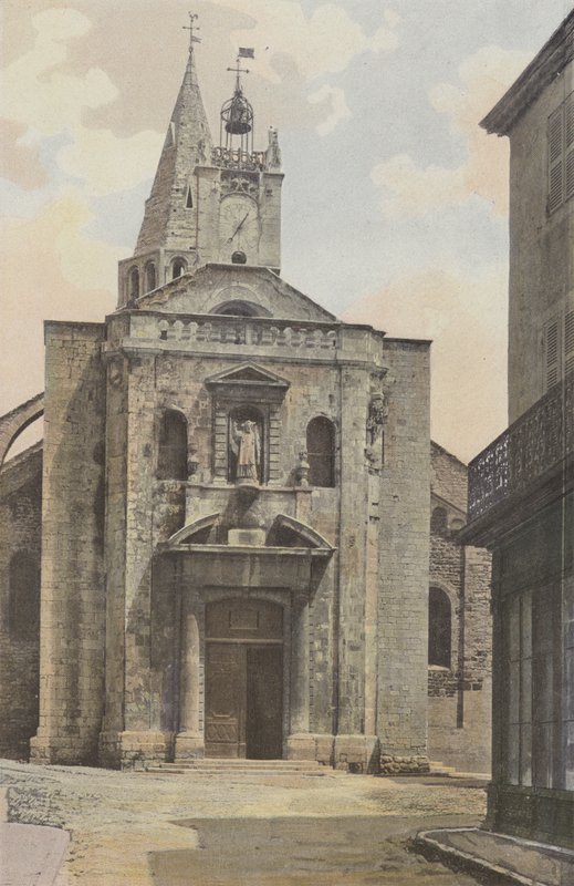 Bourg-Saint-Andeol, Igreja, fachada O de French Photographer