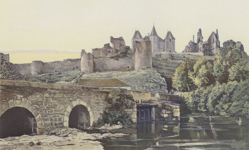 Bressuire, Ruínas do Castelo, Exterior, Vista SW de French Photographer