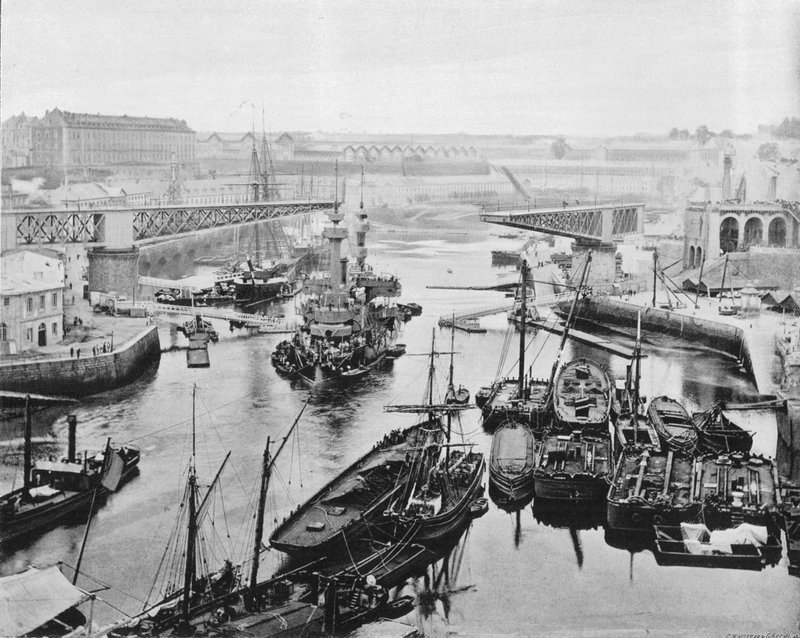 Brest - A Ponte Giratória (foto a p/b) de French Photographer