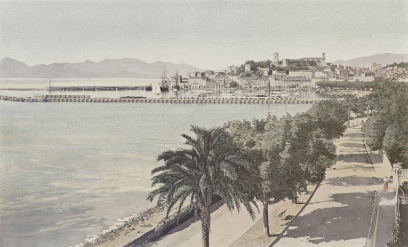 Cannes, porto, e, cidade velha, boulevard de la croisette de French Photographer