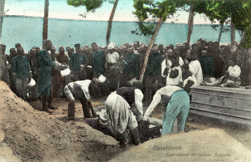 Casablanca, enterro de soldados franceses de French Photographer