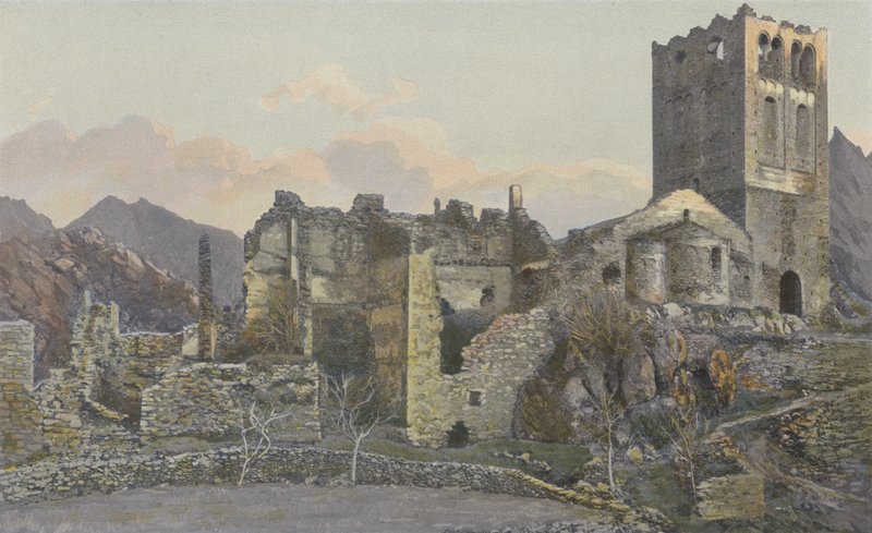 Casteil, ruínas do antigo mosteiro de St-Martin-du-Canigou de French Photographer