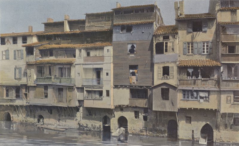 Castres, casas à beira do Agout de French Photographer