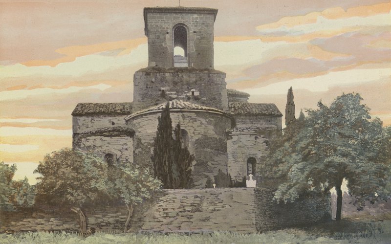 Chabrillan, igreja velha, abside de French Photographer
