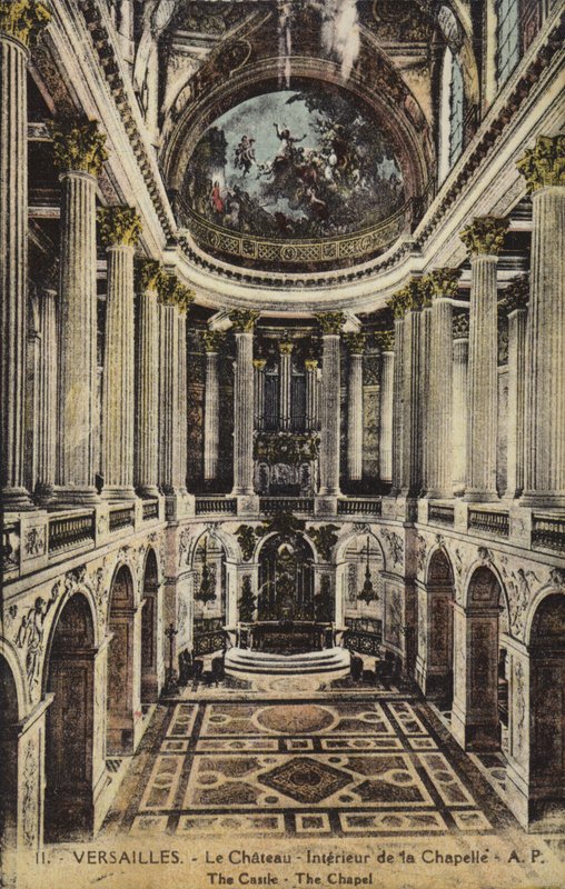 Capela do Palácio de Versalhes (foto a cores) de French Photographer