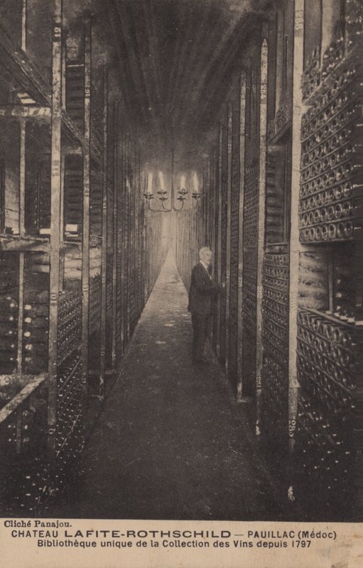 Chateau Lafite-Rothschild, Pauillac, Medoc, Biblioteca de coleção de vinhos desde 1797 de French Photographer