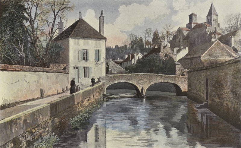 Chatillon-sur-Seine, Igreja de Saint-Vorles e Perthuis-au-Loup de French Photographer