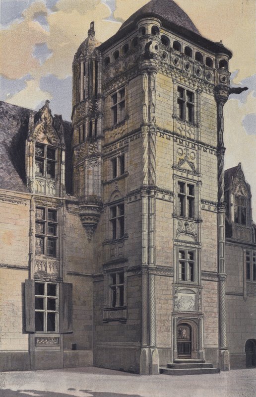 Chemaze, Chateau Saint-Ouen, Torre das escadas de French Photographer