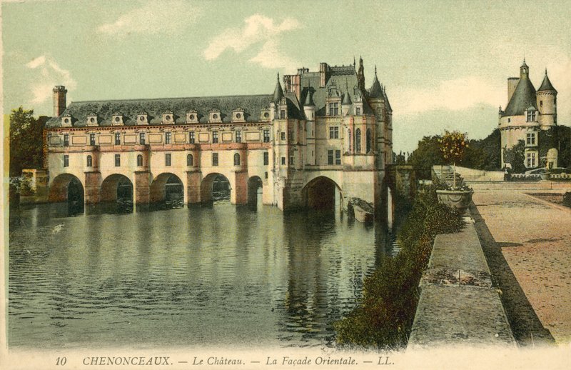 Chenonceaux, O Castelo, A Fachada Oriental de French Photographer