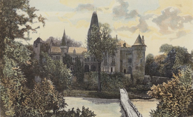 Cleron, vista do castelo de French Photographer