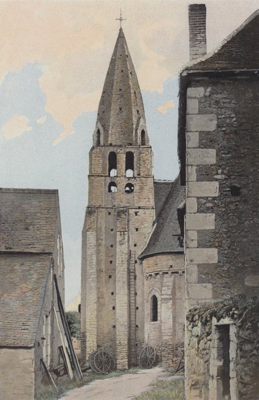Courcay, torre sineira da igreja de French Photographer