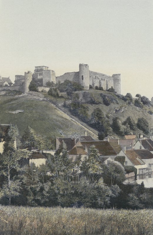 Druyes, Chateau, vista para o lago de French Photographer