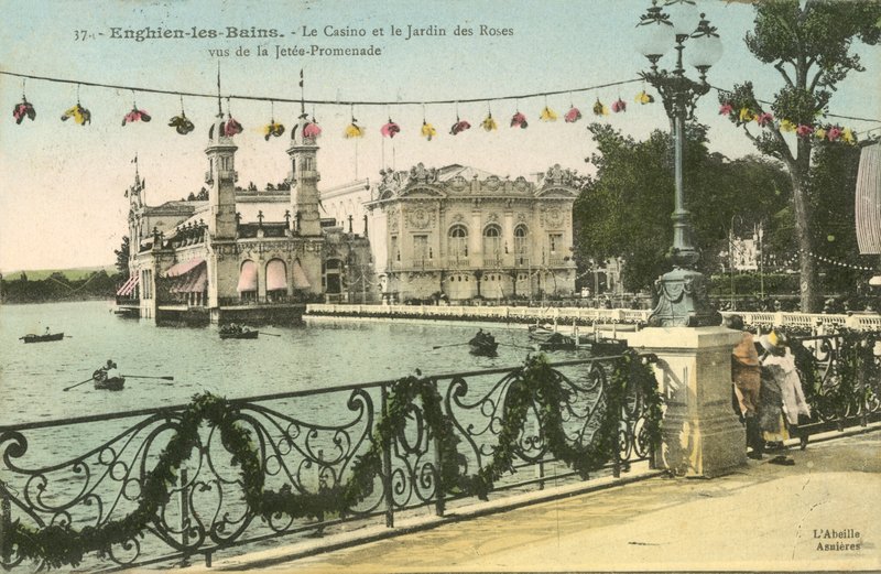 Enghien-les-Bains, o cassino, o jardim das rosas de French Photographer