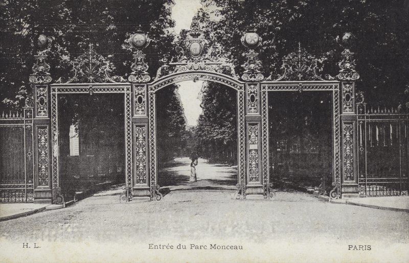 Entrada, Parc Monceau, Paris (foto a p/b) de French Photographer
