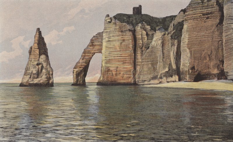 Etretat, falésias do portão daval de French Photographer
