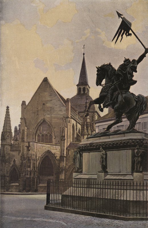 Penhasco, igreja, de, trinite, e, estátua, de, william, a, conquistador de French Photographer