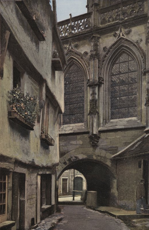 Penhasco, igreja, de, trinite, passagem, sob, a, coro de French Photographer