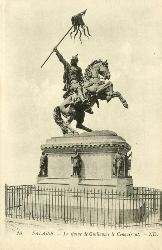 Cliff, a estátua de William, o Conquistador, ND de French Photographer
