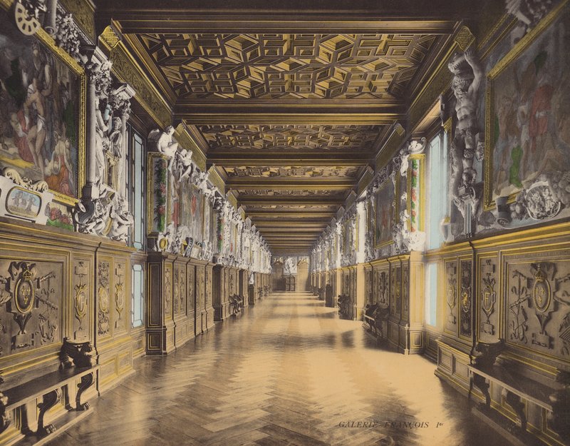 Fontainebleau: Galerie Francois Ier (fotografia a cores) de French Photographer