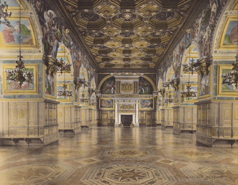 Fontainebleau: Galerie Henri II (fotografia a cores) de French Photographer