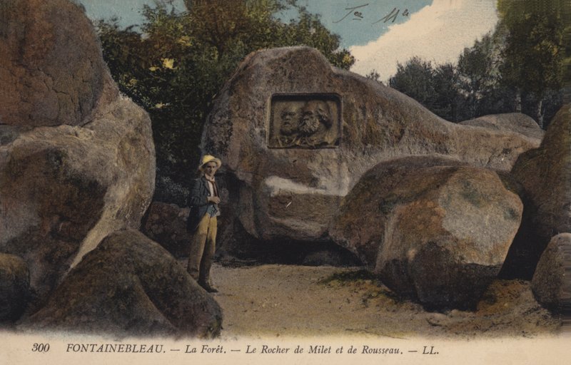 Fontainebleu, A Floresta, A Rocha De Mileto E Rousseau de French Photographer