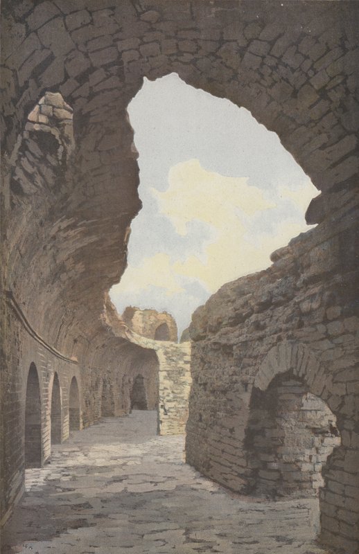 Frejus, anfiteatro, vista interior de uma galeria de French Photographer