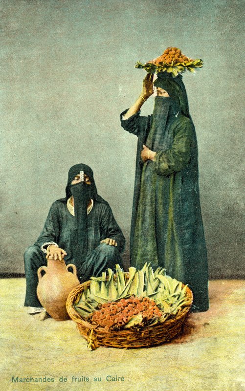 Comerciantes de Frutas em Cairo, Egito de French Photographer