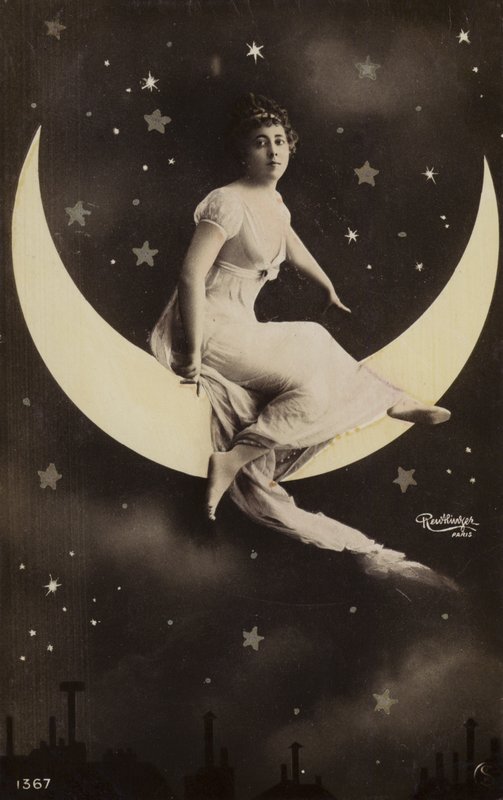 Menina na lua de French Photographer