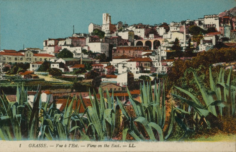 Grasse: Vista para o leste (foto colorida) de French Photographer