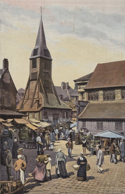 Honfleur, Place du Marche e Igreja de Santa Catarina de French Photographer