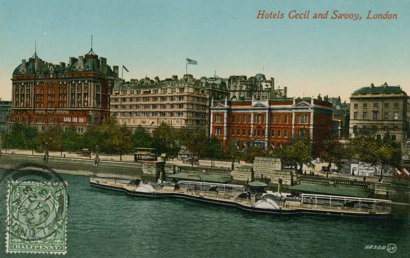 Hotéis em Cecil e Savoy, Londres de French Photographer