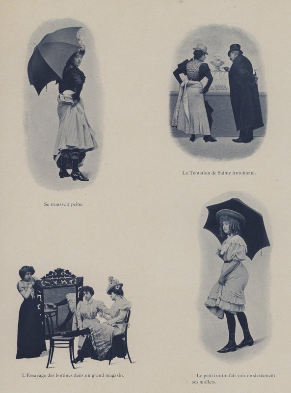 Ilustração para Petites Parisiennes (ou seja, jovens trabalhadoras em Paris) (foto a p/b) de French Photographer