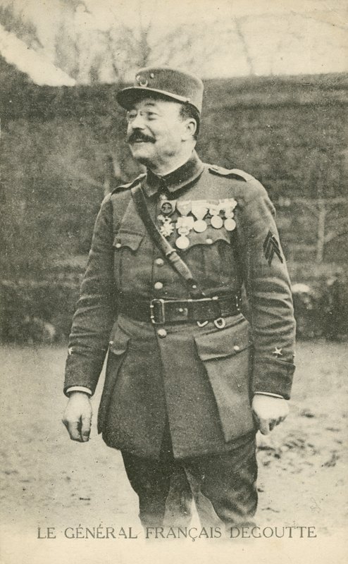 Jean-Marie Degoutte, general francês da Primeira Guerra Mundial (foto a p/b) de French Photographer