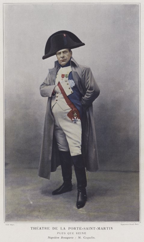 Jean Coquelin como Napoleão em mais que a rainha (foto colorida) de French Photographer