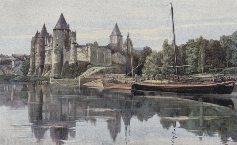 Josselin, a família do Chateau de Rohan de French Photographer