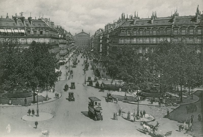 Avenida da ópera, avenida da ópera (photoengraving) de French Photographer