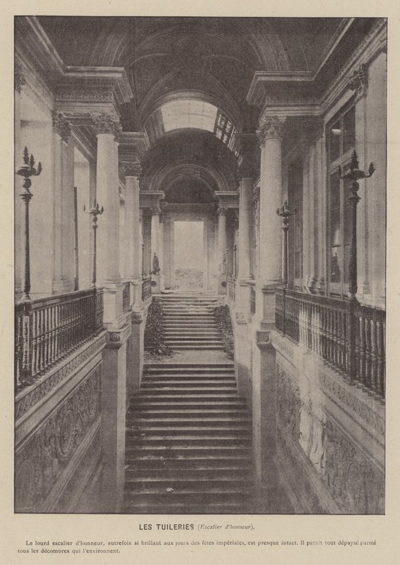 La Commune de Paris, Les Tuileries, Escalier d