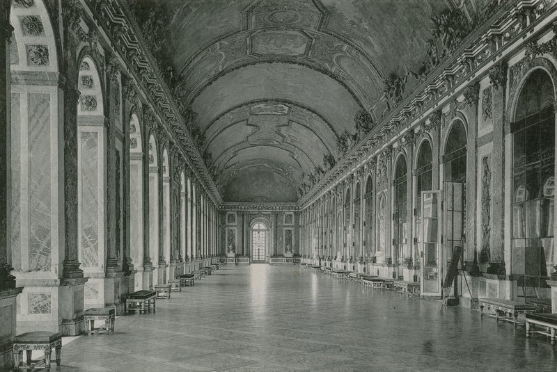 O Salão dos Espelhos, Galeria dos Copos (fotogravação) de French Photographer