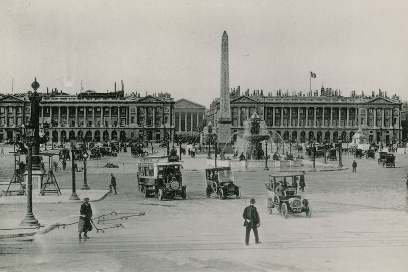 La Place de la Concorde, o lugar da Concórdia (fotogravura) de French Photographer