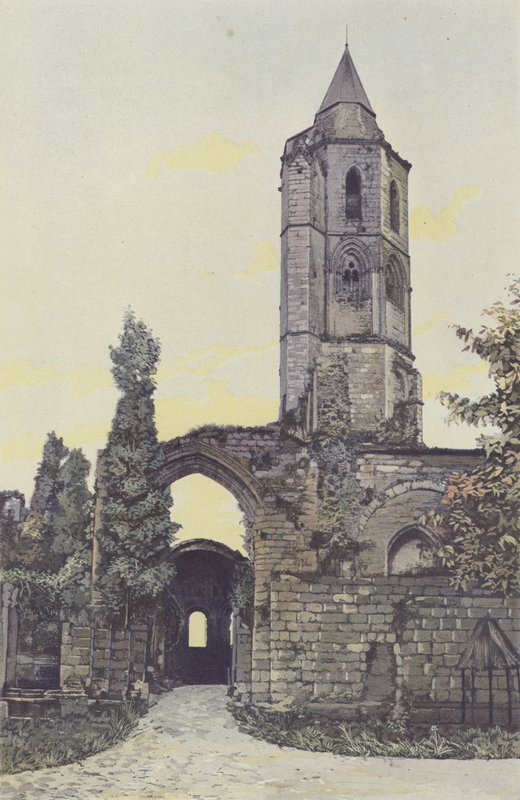 La Sauve, antiga abadia, torre sineira da igreja de French Photographer