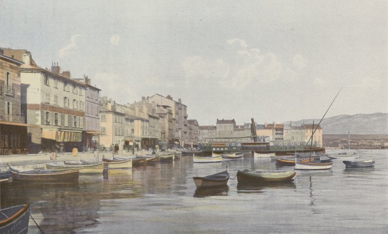 La Seyne, Vista do Quai (pequeno porto de Toulon) de French Photographer