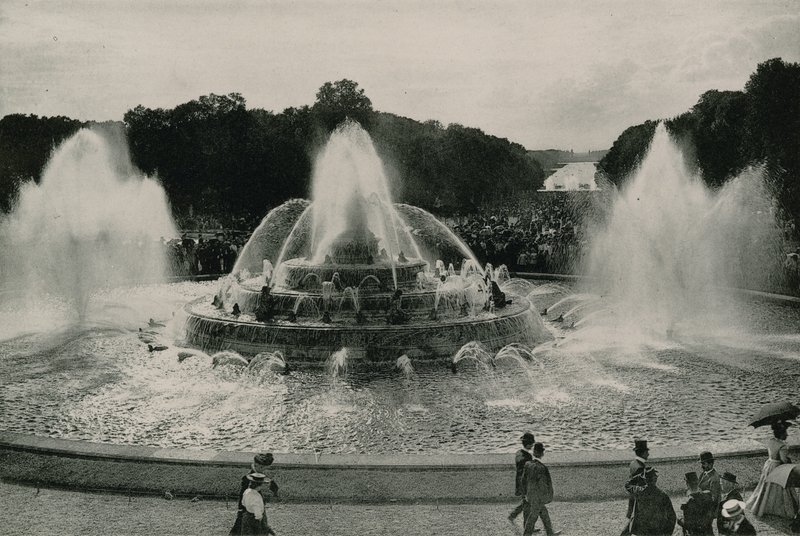 Bacia de Latona e Tapete Verde, Fonte de Latons e o Tapete Verde (fotogravação) de French Photographer