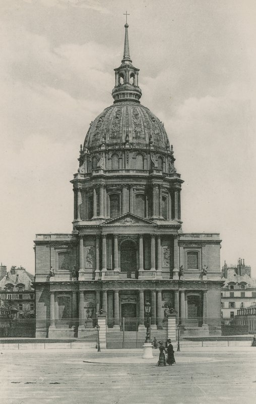 A cúpula do Hotel des Invalides, Cúpula dos Inválidos (fotogravação) de French Photographer