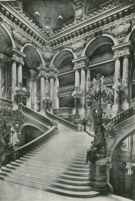 A Grande Escadaria Da Ópera, A Grande Escadaria Da Ópera (fotogravação) de French Photographer